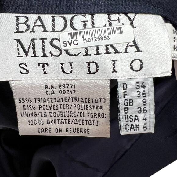 BADGLEY MISCHKA STUDIO Navy Pencil Skirt SZ 4 - Picture 2 of 13